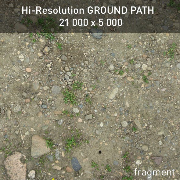 Ground. Gravel path.