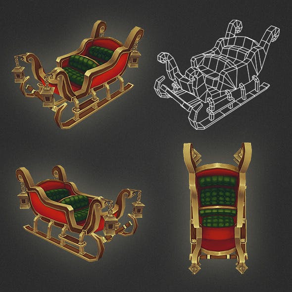 Low Poly Sleigh