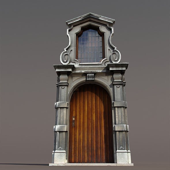 Door Portal Low poly 3d Model
