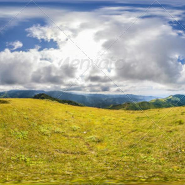 HDRI As Mountains And Clouds