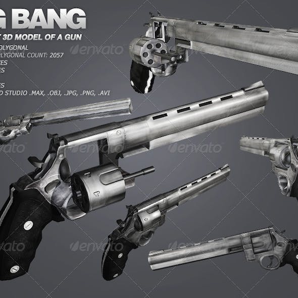 Big Bang - low poly model of a gun