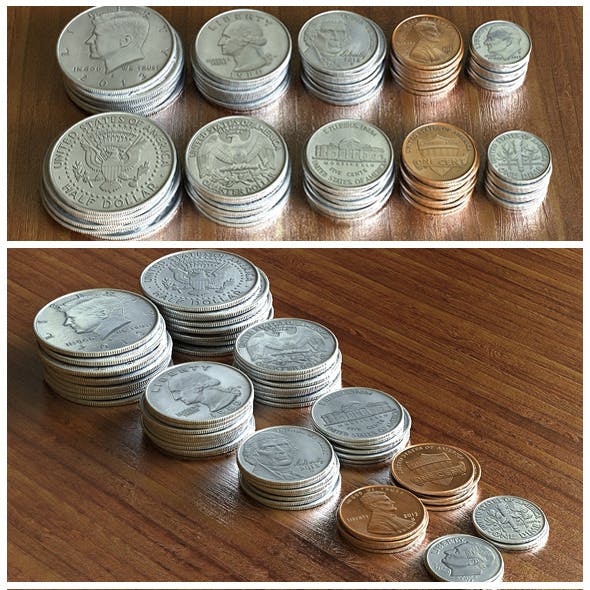 US Dollar Coins Set