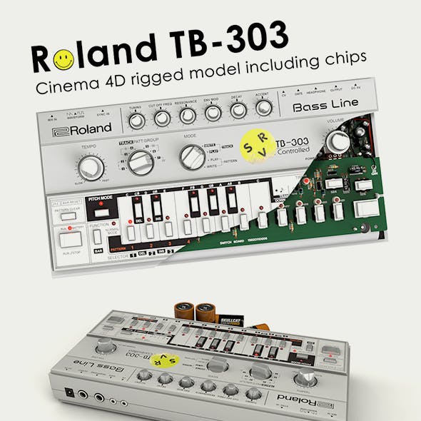 Roland TB-303 Rigged