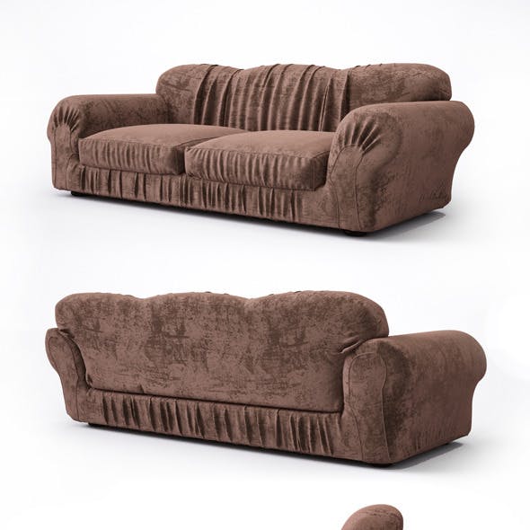 High quality sofa with pleats