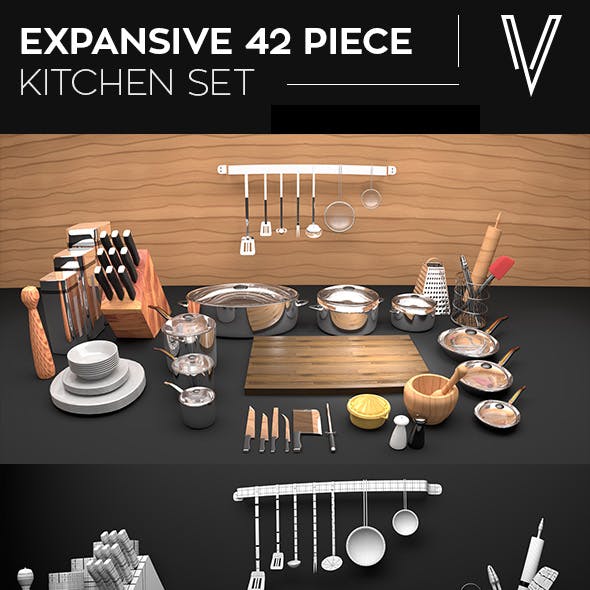 42 Piece Kitchen Set