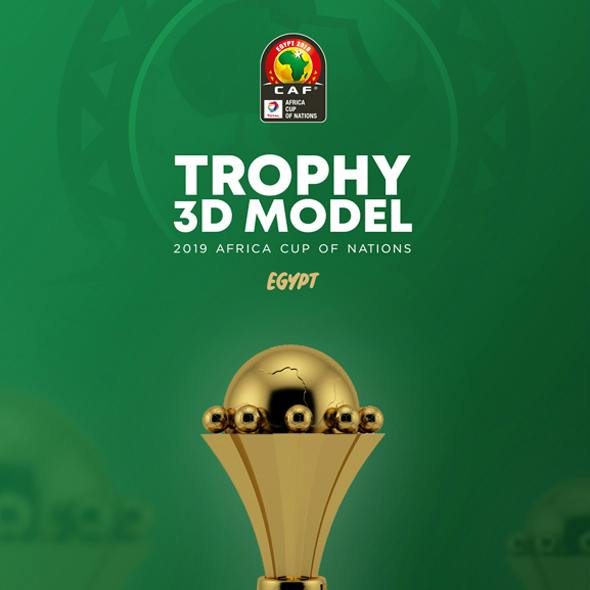 The African Cup Trophy 3D Model