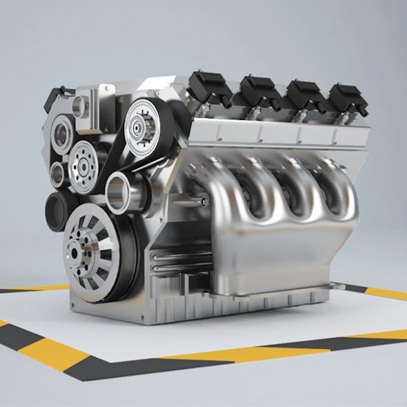 Car Engine 8 cylinders