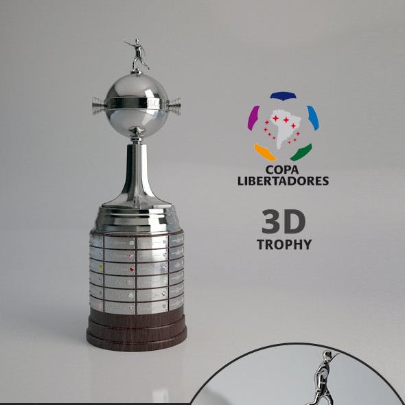 Copa Libertadores Trophy 3D Model 