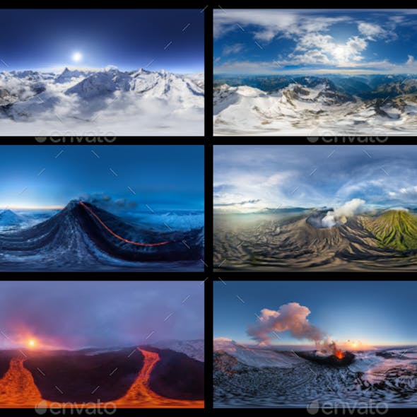 Environment Panoramas PACK #3 - Mountains & Volcanoes