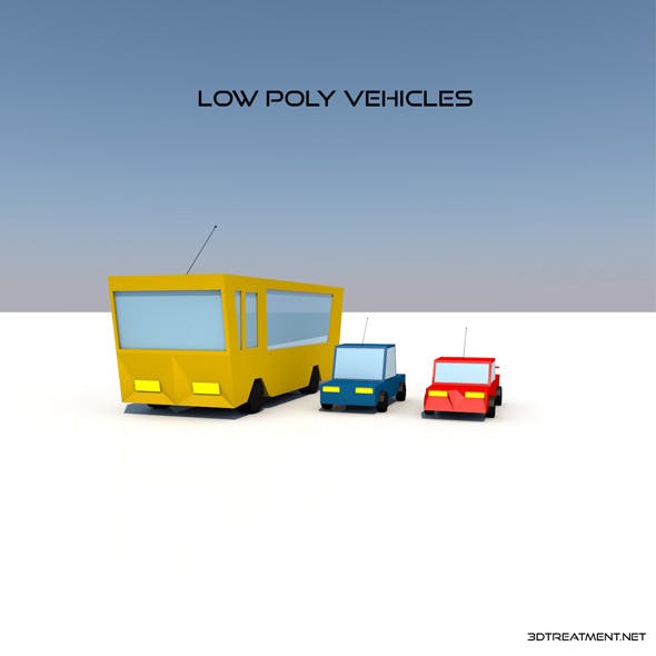 Low Poly Vehicles