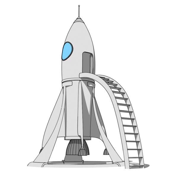 Cartoon Rocket Station