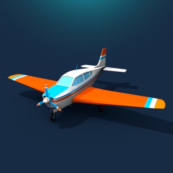 Plane Low Poly (rigged)
