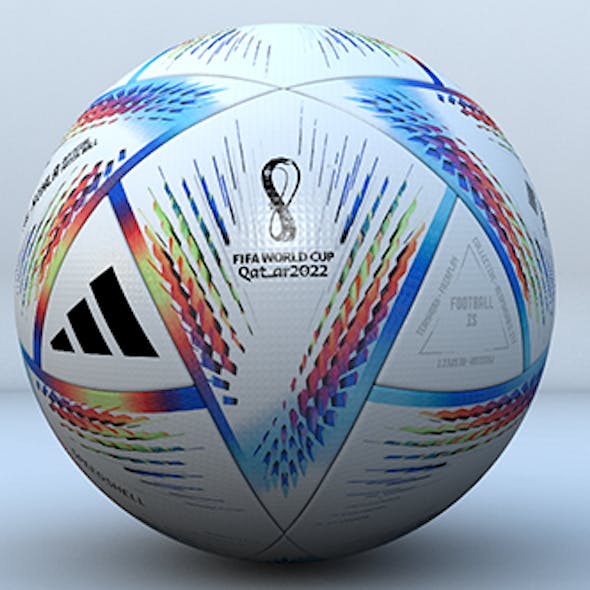 Official Al Rihla 3d model. Qatar World Cup 2022. Ready for render. NO PLUGINS.