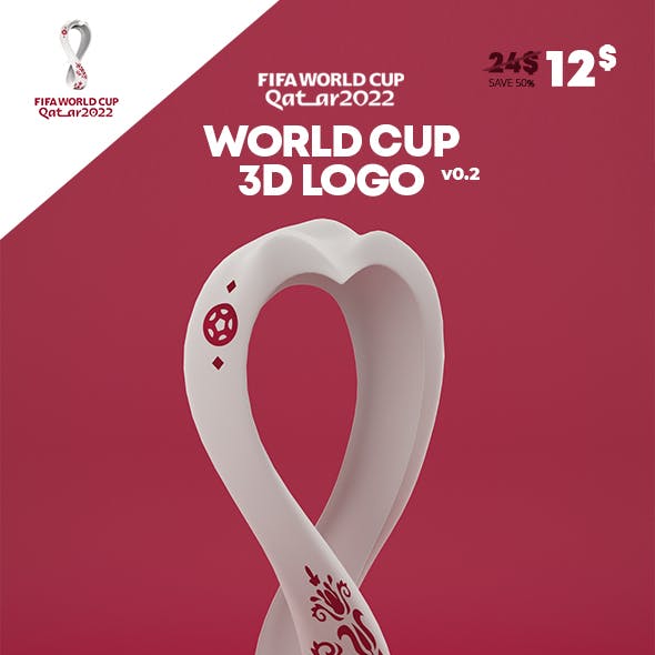 Logo FIFA World Cup Qatar 2022 3D Model
