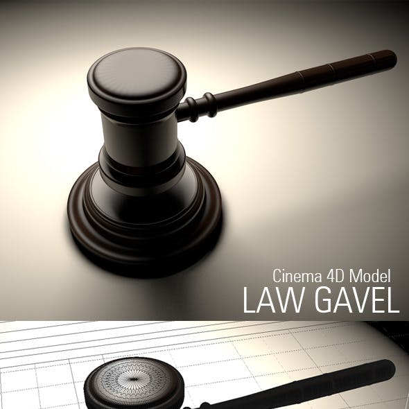 Law Gavel Model