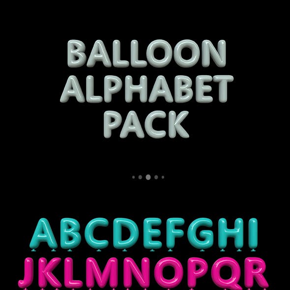 Balloon Alphabet Pack
