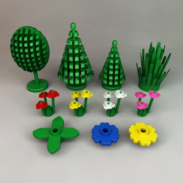 Lego Trees, Plants and Flowers