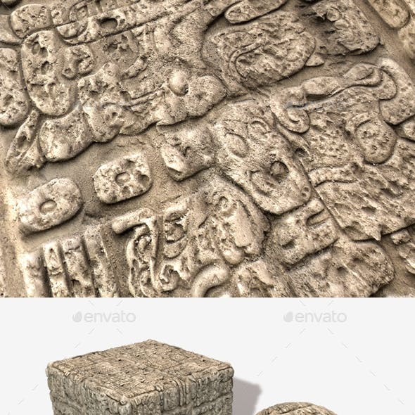 Temple Wall Carving Seamless Texture