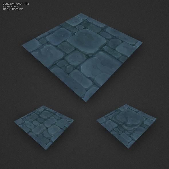 Low Poly Dungeon Floor Tile