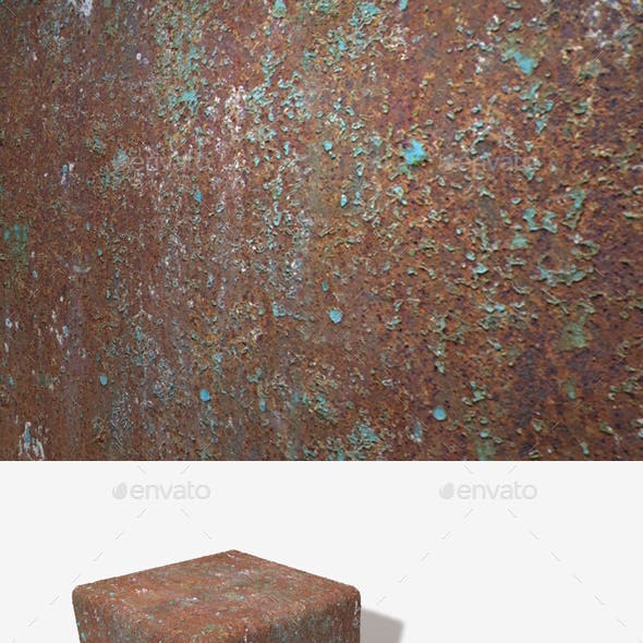 Rusty Painted Metal Seamless Texture