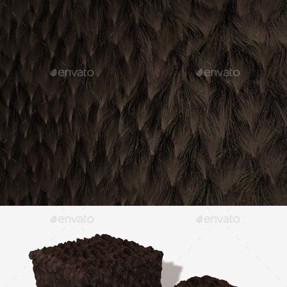 Brown Clumpy Fur Seamless Texture