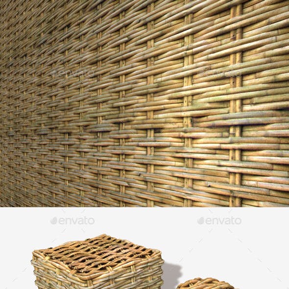 Woven Bamboo Seamless Texture