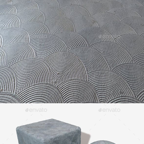 Patterned Concrete Swirls Seamless Texture