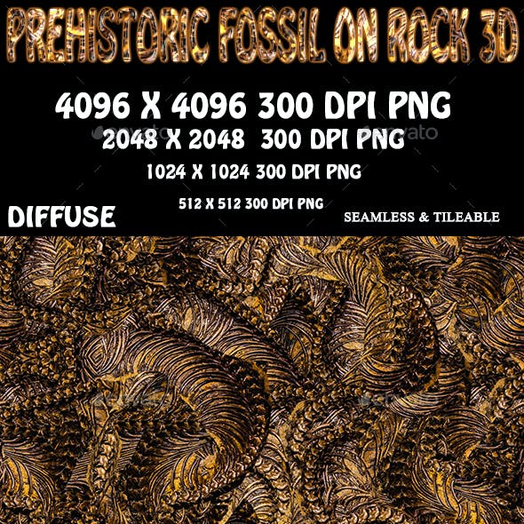 Prehistoric Fossil Background 3D
