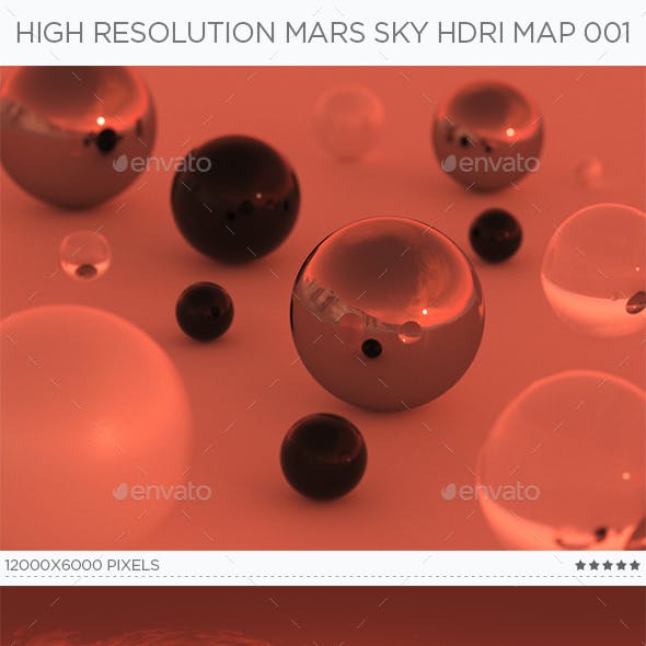 High Resolution Mars Sky HDRi Map 001