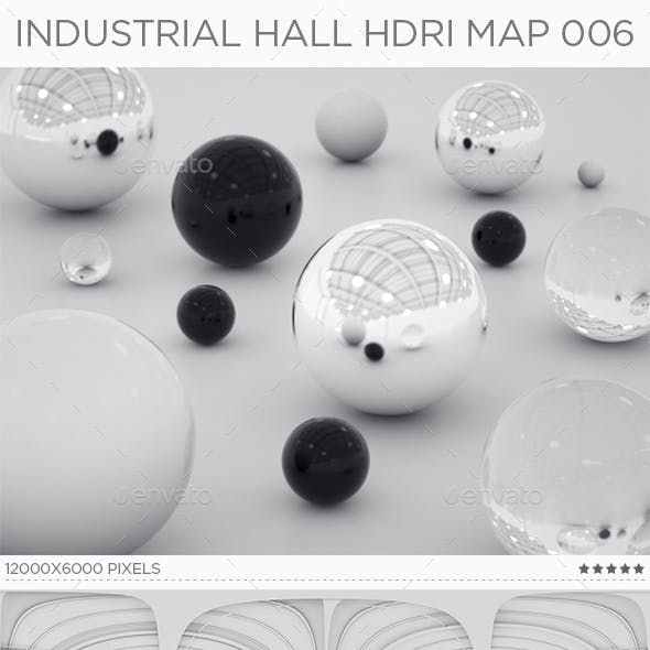 Industrial Hall HDRi Map 006