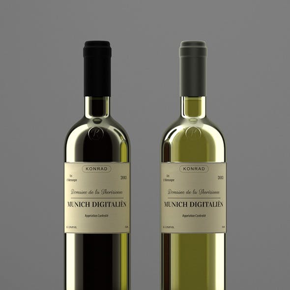 Photoreal Wine Bottles