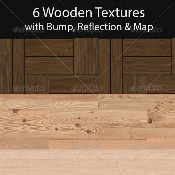 6 Wooden Floor Tileable Texture